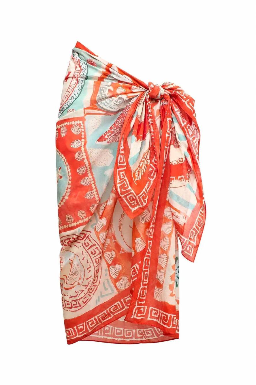 NEW HUNTER BELL sarong cover up in lost at sea - Picture 3 of 3